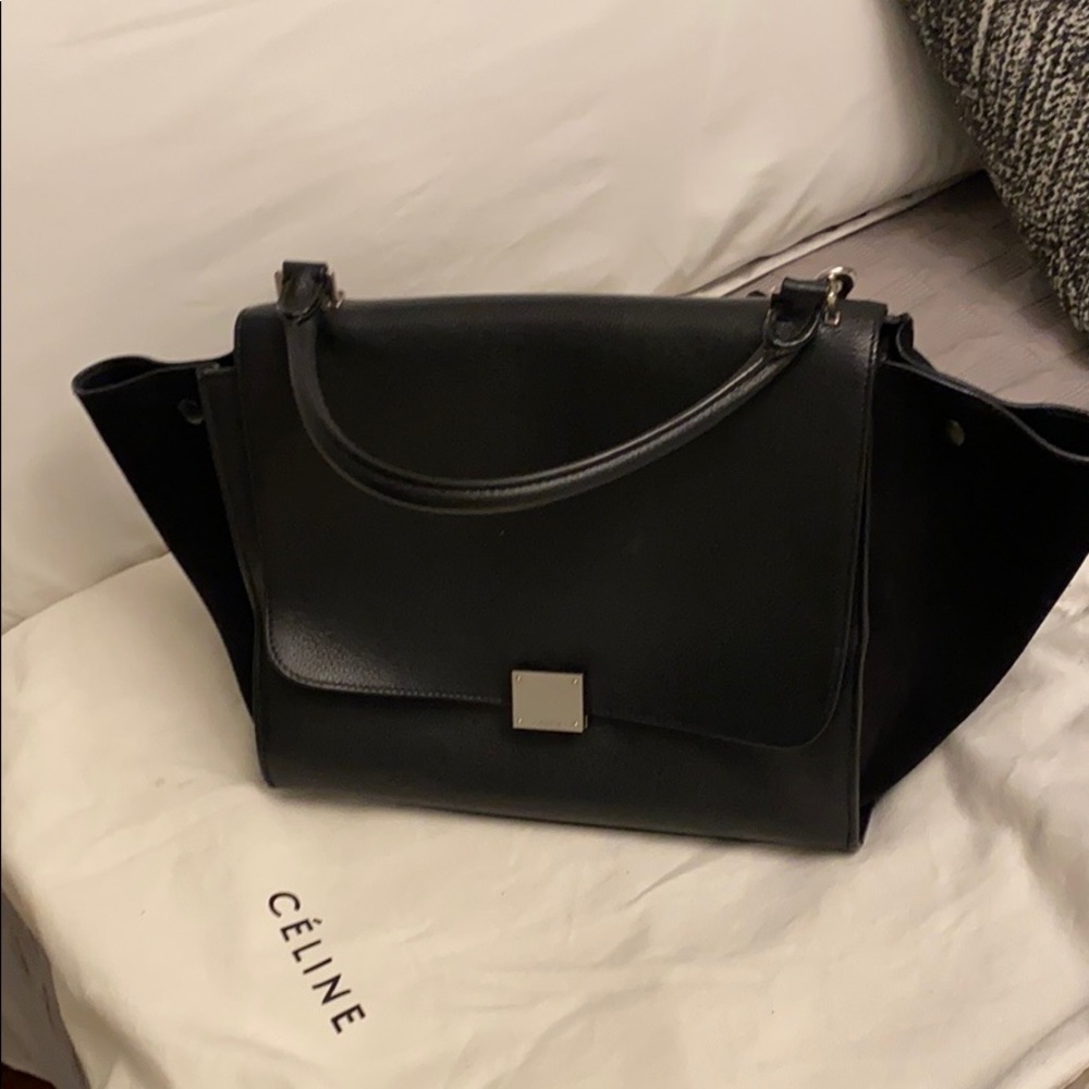 Black CELINE trapeze bag